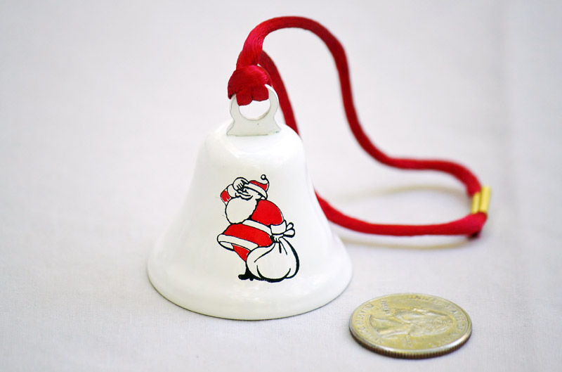 Santa Christmas Bell Ornaments