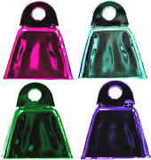 Small Colored Cow Bells