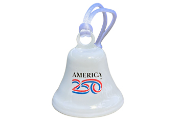 White America 250 Ornament Bell