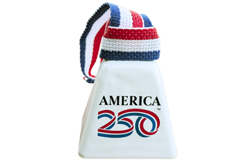 White Fourth of July Noisemaker Bell