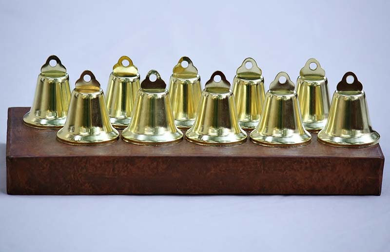 Buy 25 Bells for Crafting, 1-1/4 X 1-1/8 Inch GOLD Wedding Bells