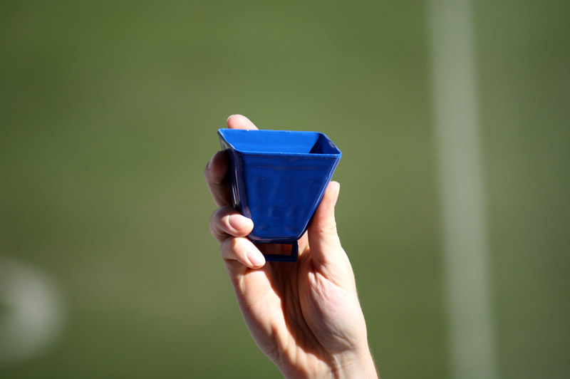 Blue Football Cowbells - Cowbells For Sporting Events