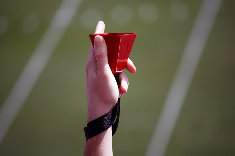 Red Football Cowbells