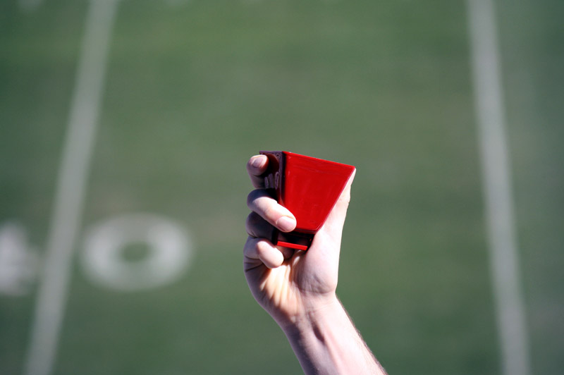 Red Football Cowbells