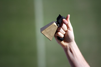 Gold Football Cowbells