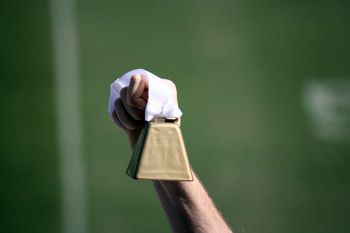 Gold Football Cowbells