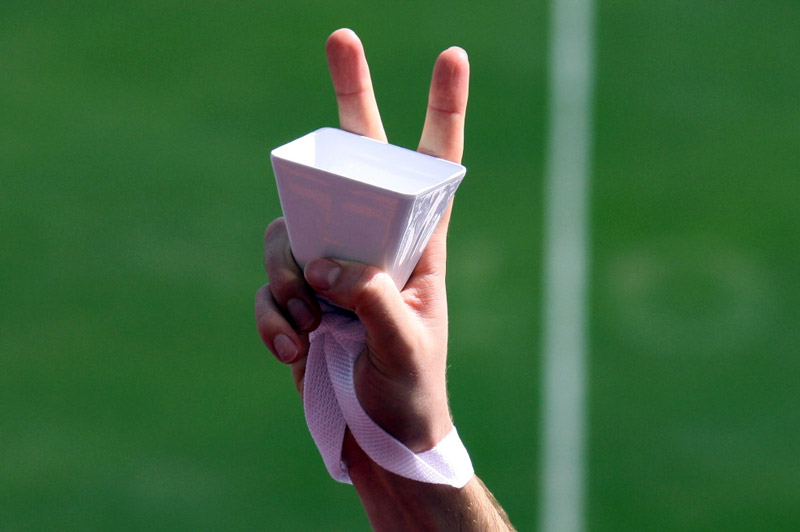 White Football Cowbells