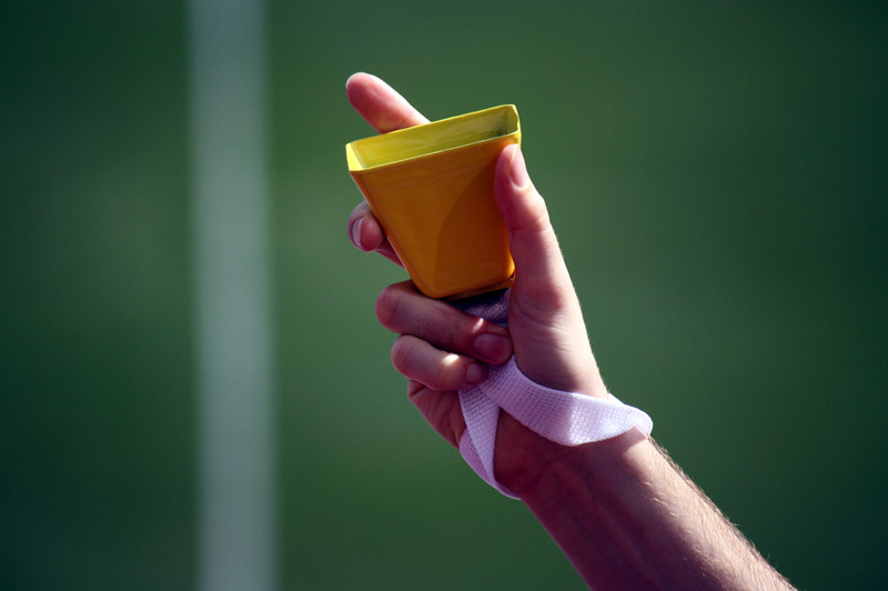 Yellow Football Cowbells